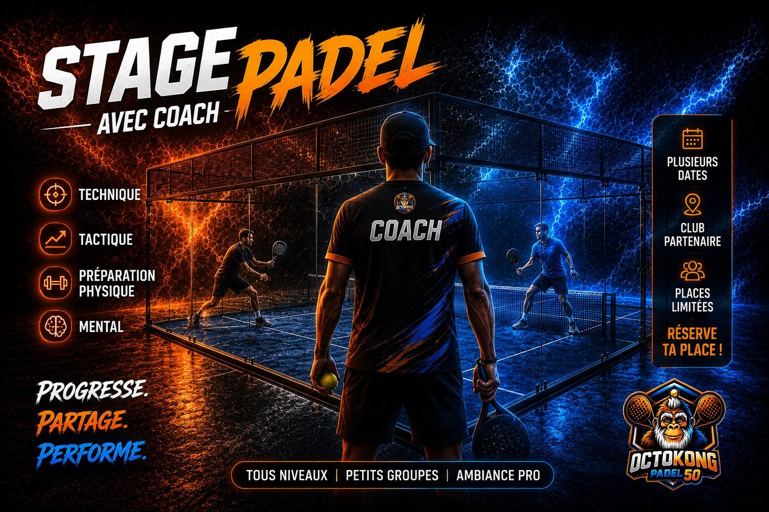 Stage Padel avec Coach OctoKong Padel 50